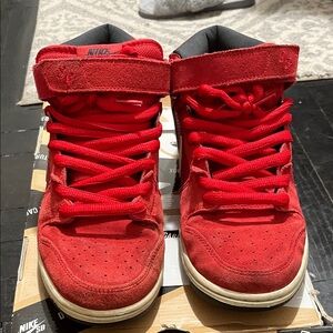 Nike Kids Red Velcro Sneakers